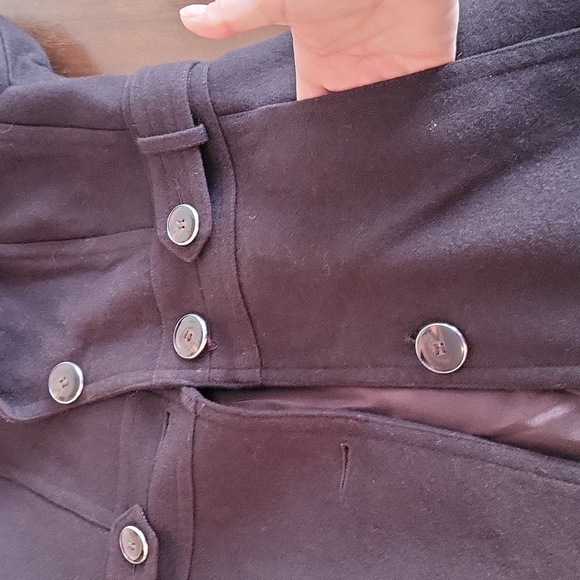 - Cleo brown size 2 wool pea coat - Picture 16 of 17